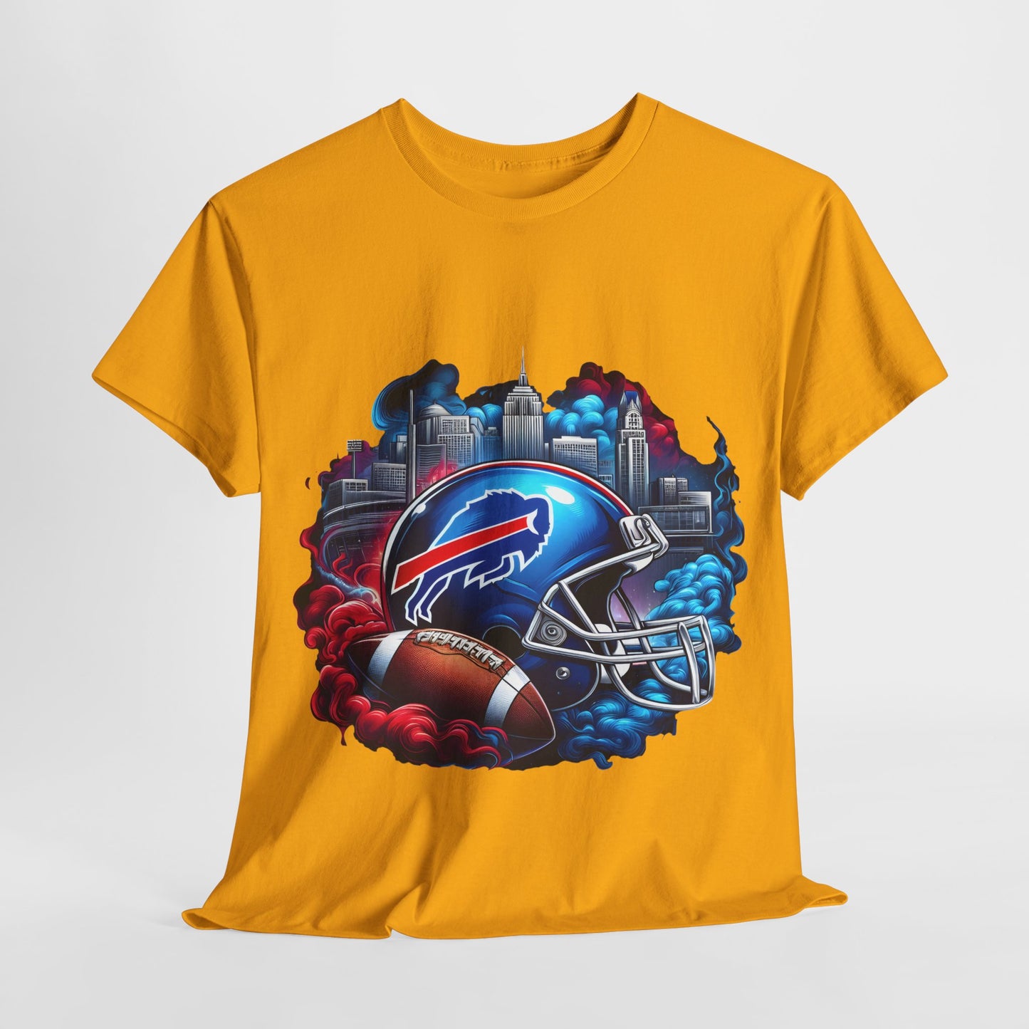 Sports Bills Football Helmet #19 Unisex Heavy Cotton Tee