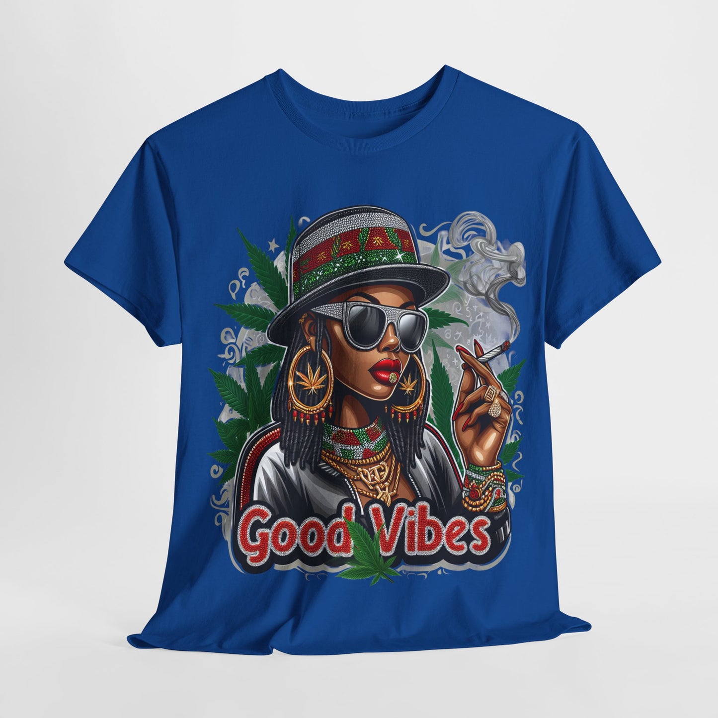 420 Good Vibes Woman #1 Unisex Heavy Cotton Tee - 312tshirts 2