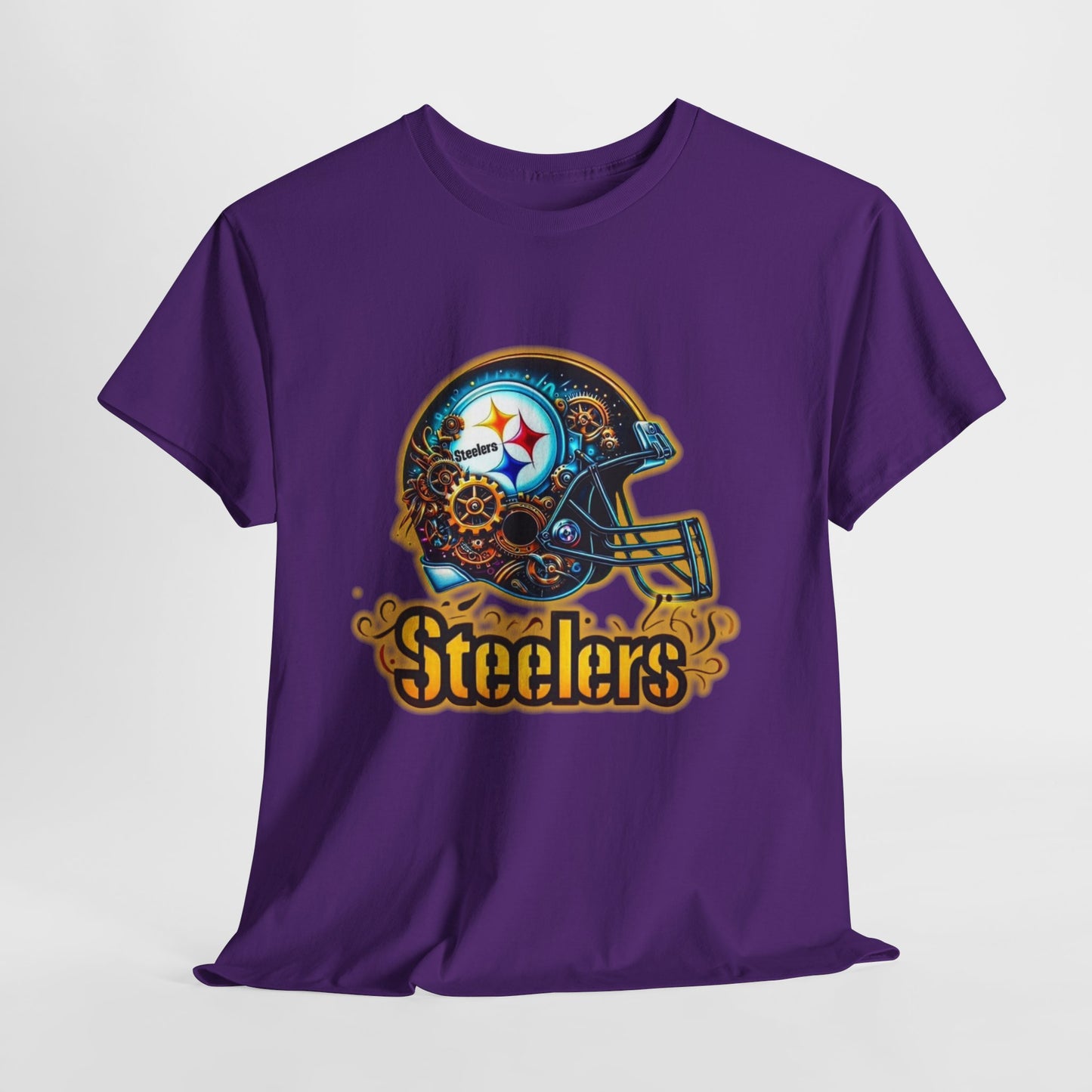 Sports Steelers Football Helmet #2 Unisex Heavy Cotton Tee