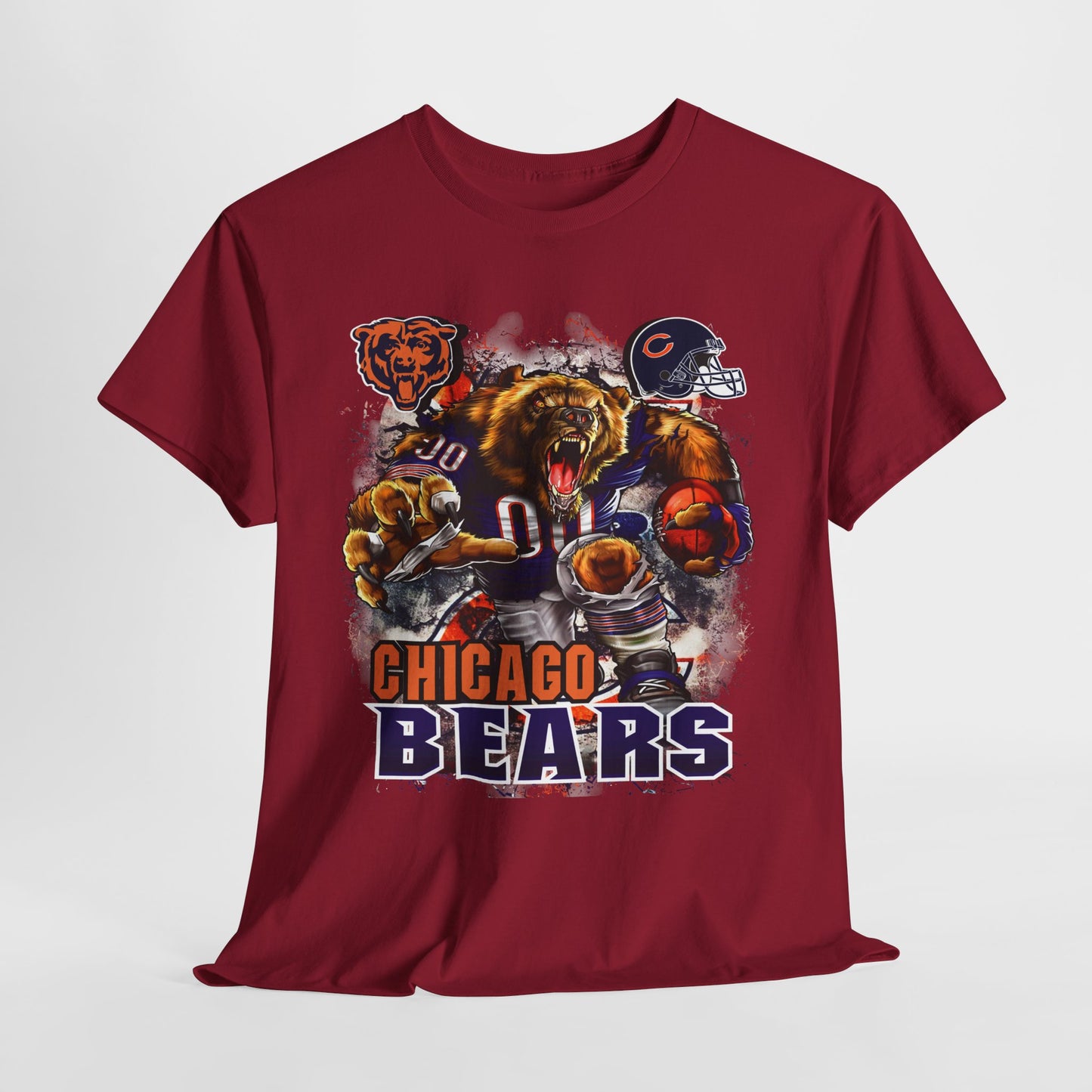 Sports Mascot Chicago Bears Unisex Heavy Cotton Tee - 312tshirts 2