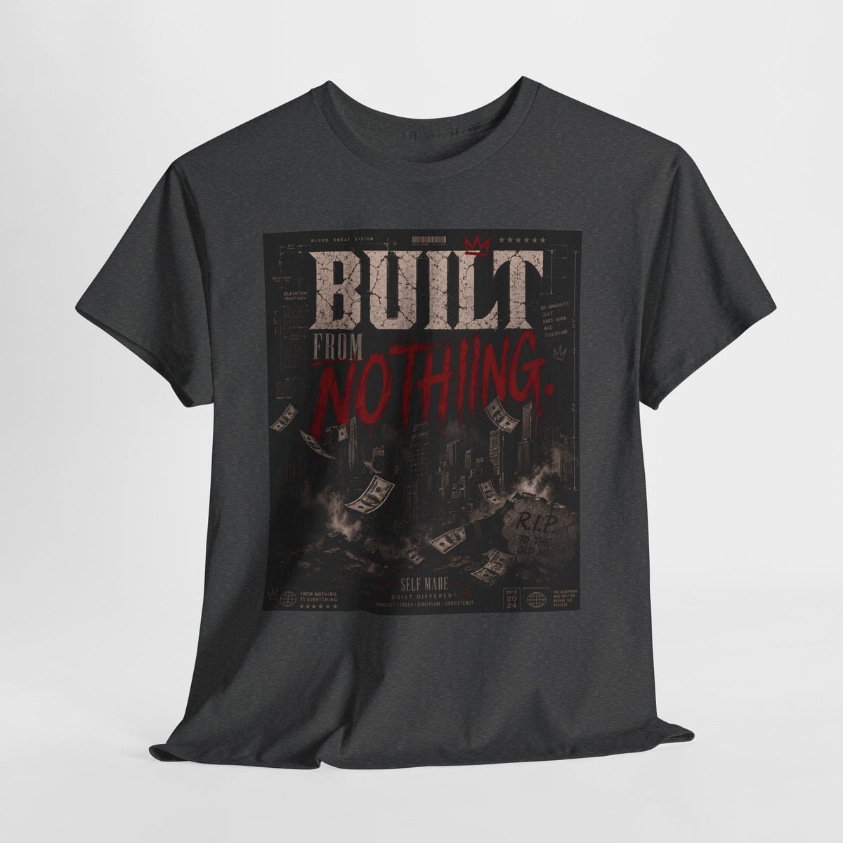 Built From Nothing #1 Unisex Heavy Cotton Tee