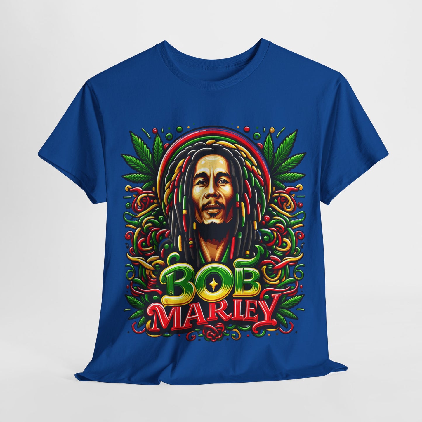 Rasta Reggae Marley #3 Unisex Heavy Cotton Tee - 312tshirts 2
