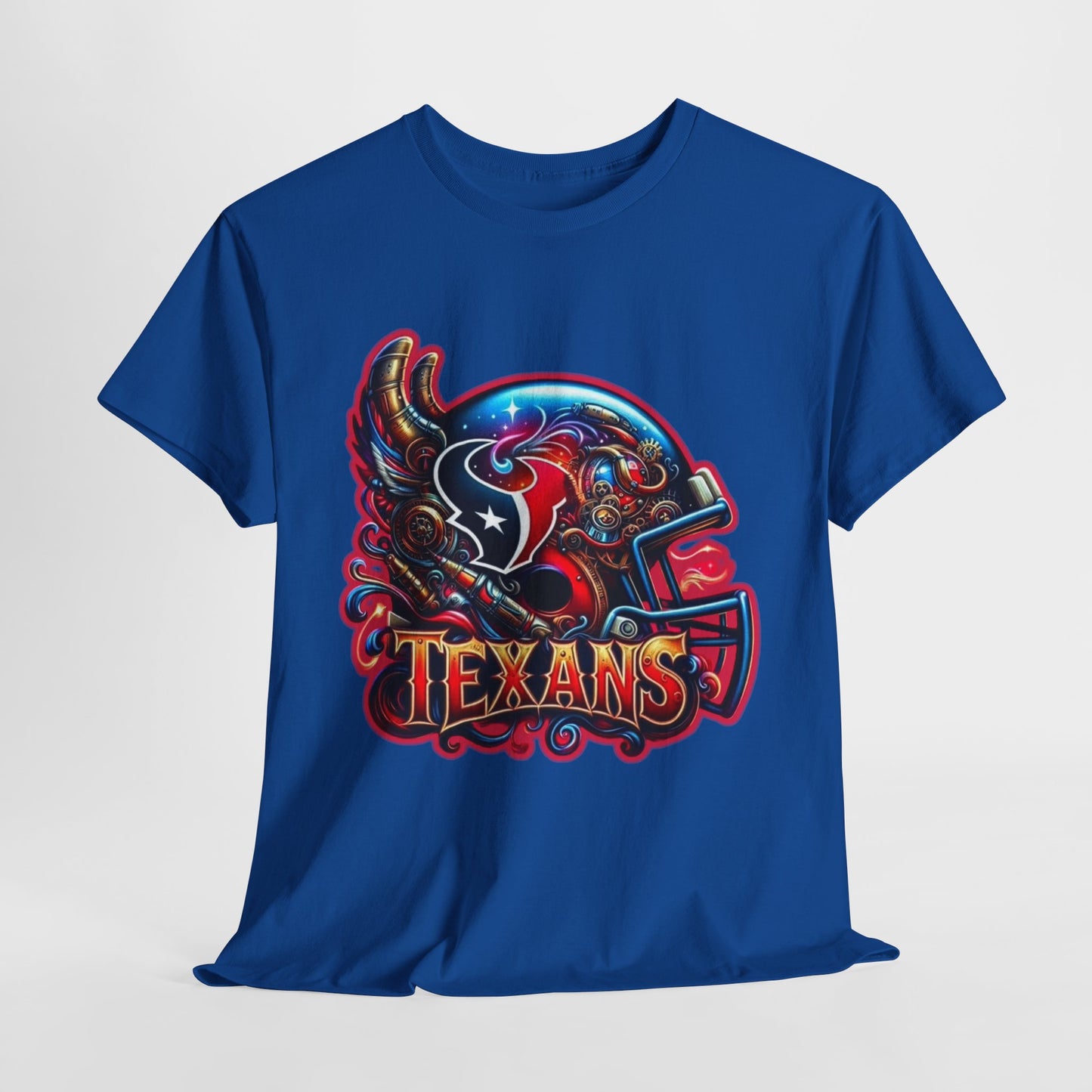 Sports Texans Football Helmet #2 Unisex Heavy Cotton Tee