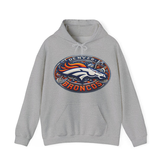 Sports Broncos Football Logo #1 Unisex Heavy Sweatshirt Hoodie