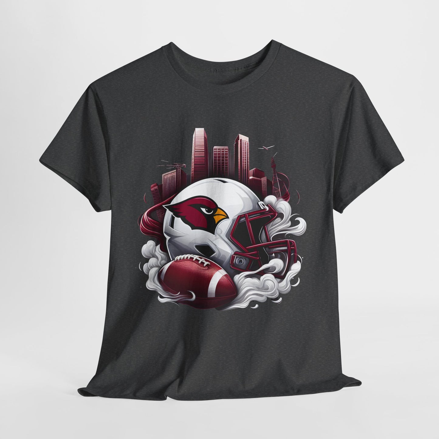 Sports Cardinals Football Helmet #1 Unisex Heavy Cotton Tee