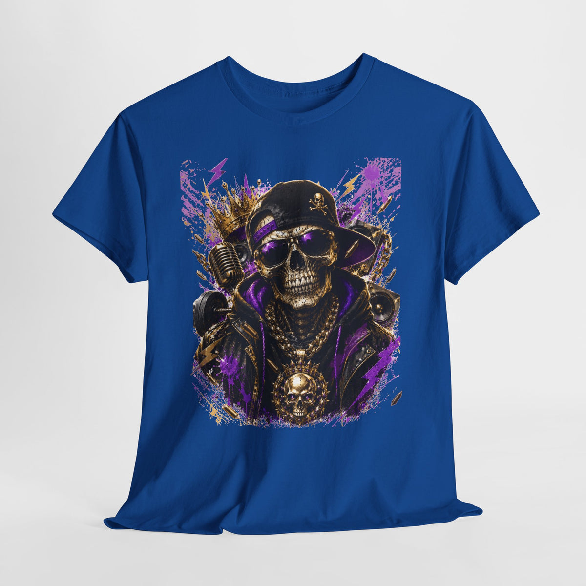Hip-Hop Skeleton Man #1 Unisex Heavy Cotton Tee