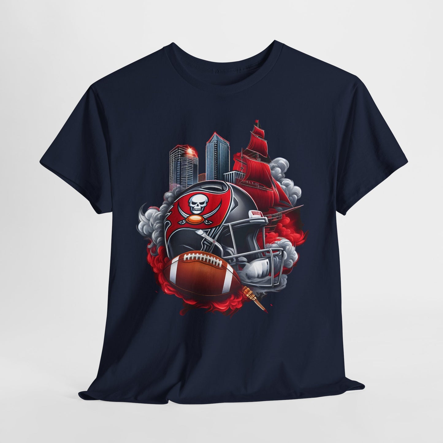 Sports Buccaneers Football Helmet #1 Unisex Heavy Cotton Tee