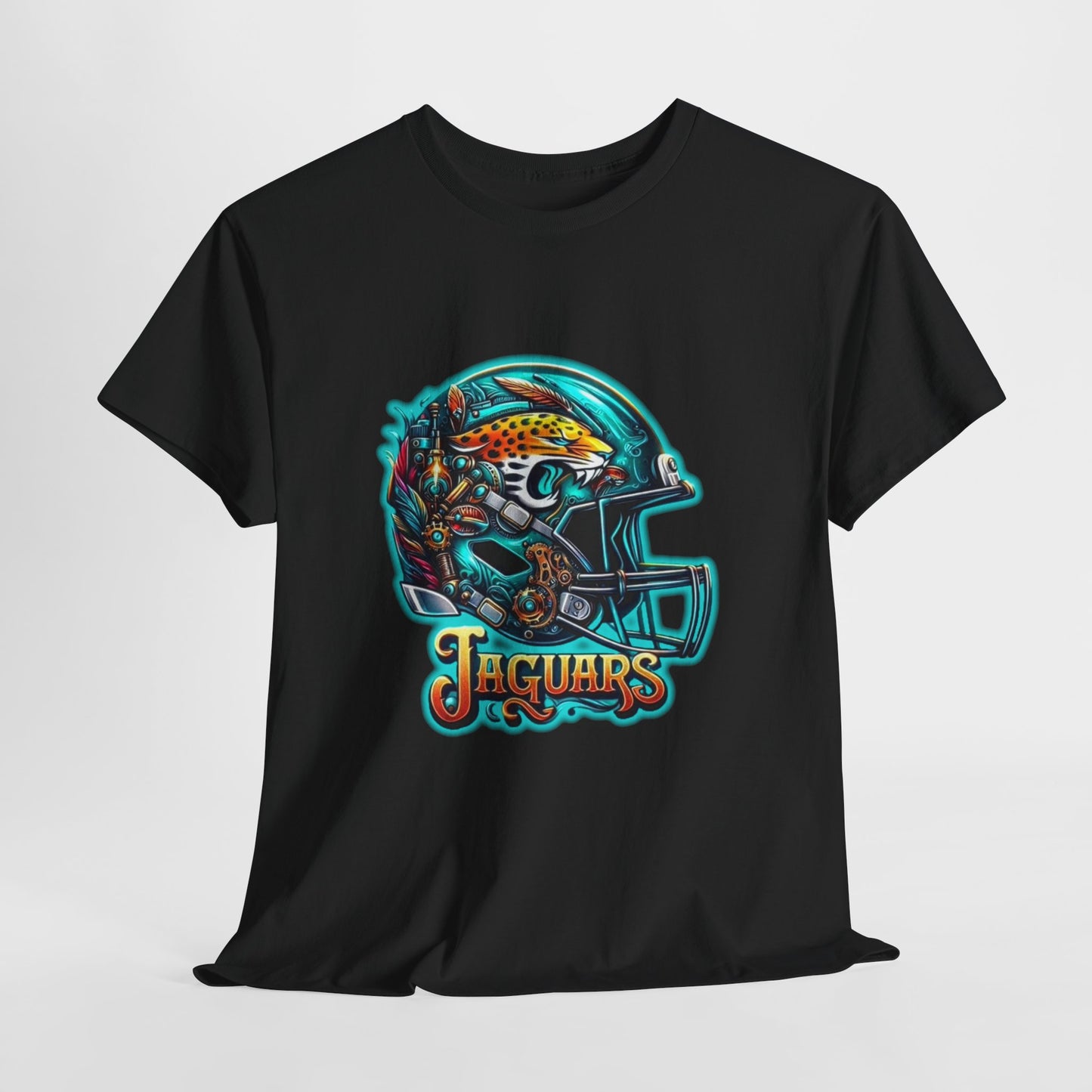 Sports Jaguar Football Helmet #2 Unisex Heavy Cotton Tee