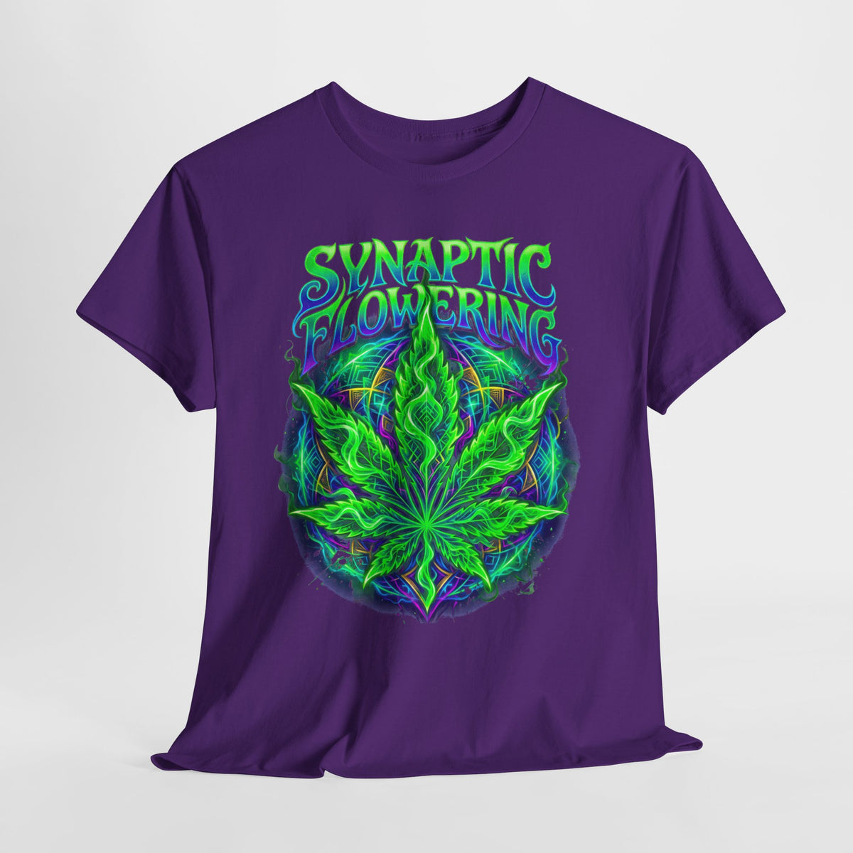 420 Neon Flower #1 Unisex Heavy Cotton Tee