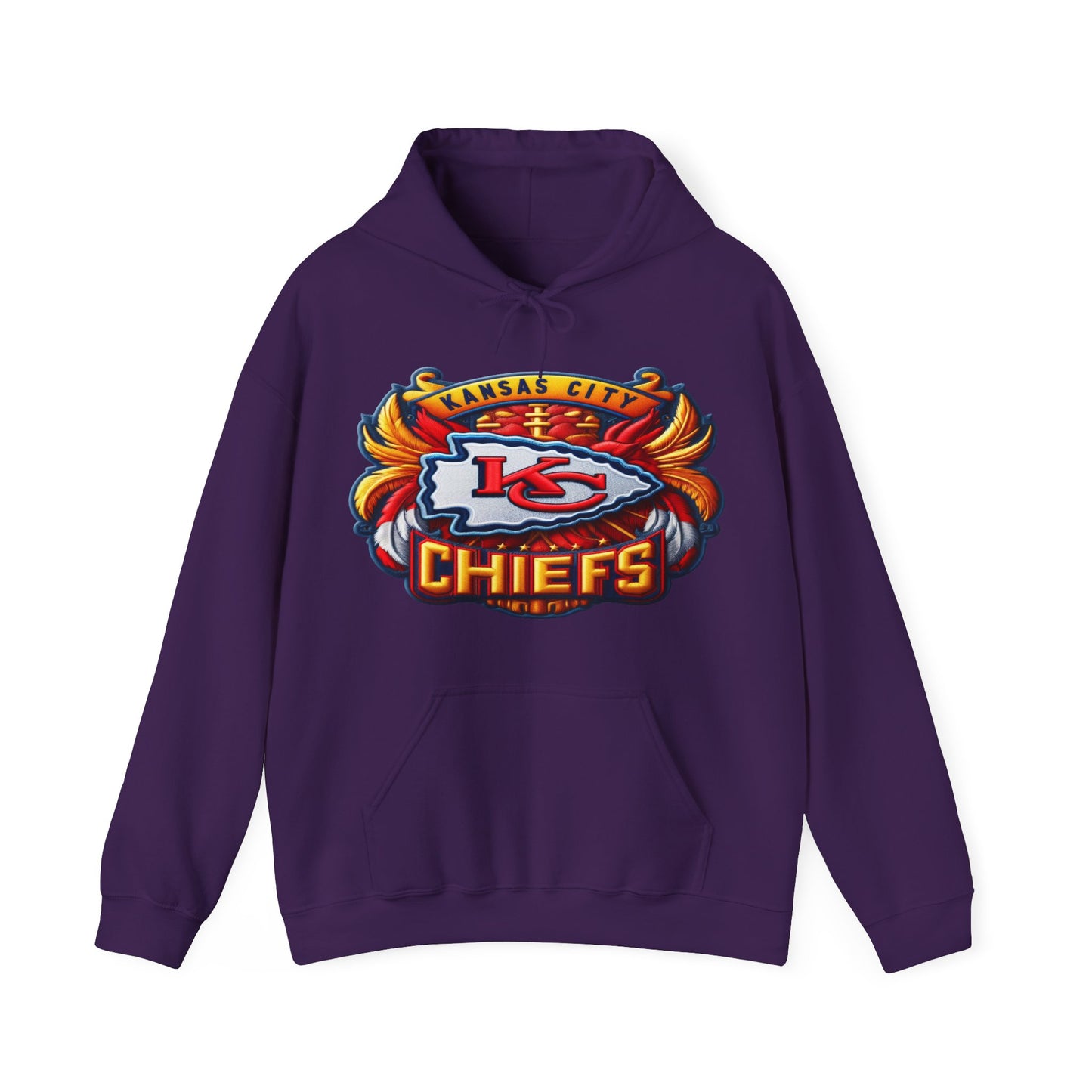 Sports Chiefs Football Logo #1 Unisex Heavy Sweatshirt Hoodie
