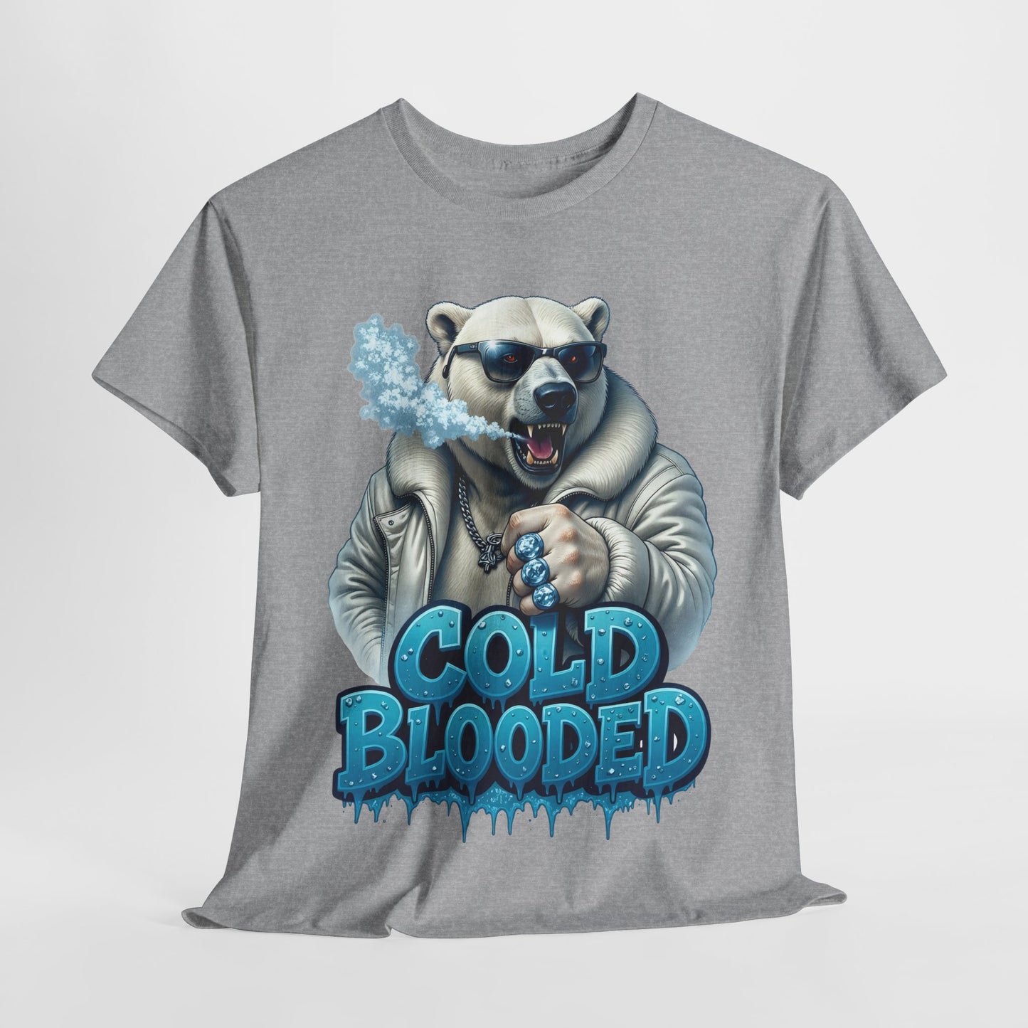 Cold Blooded Polar Bear #1 Unisex Heavy Cotton Tee