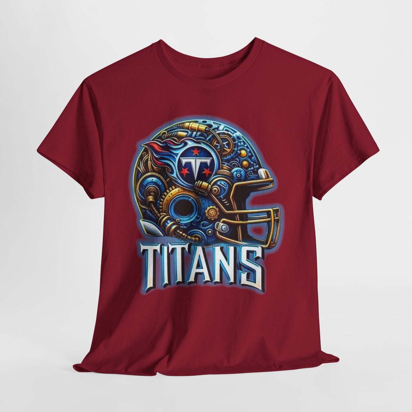 Sports Titans Football Helmet #2 Unisex Heavy Cotton Tee