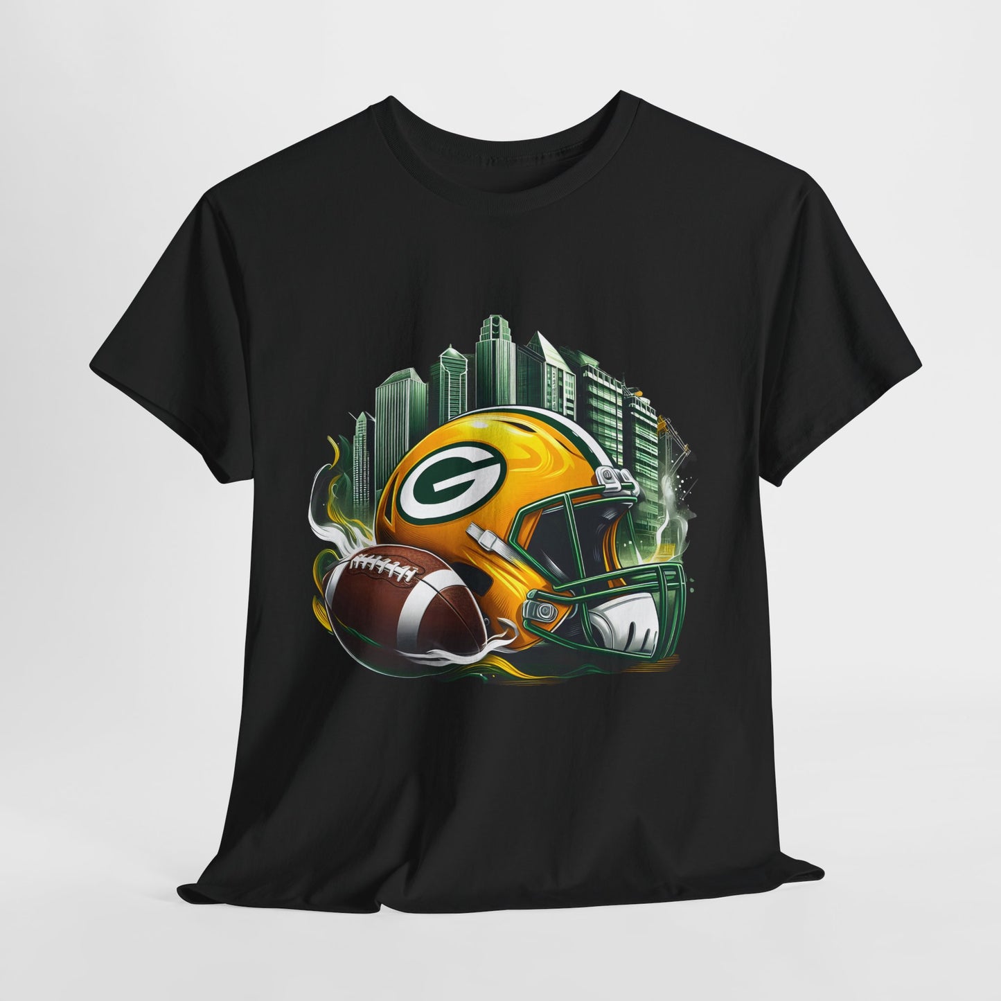 Sports Packers Football Helmet #1 Unisex Heavy Cotton Tee