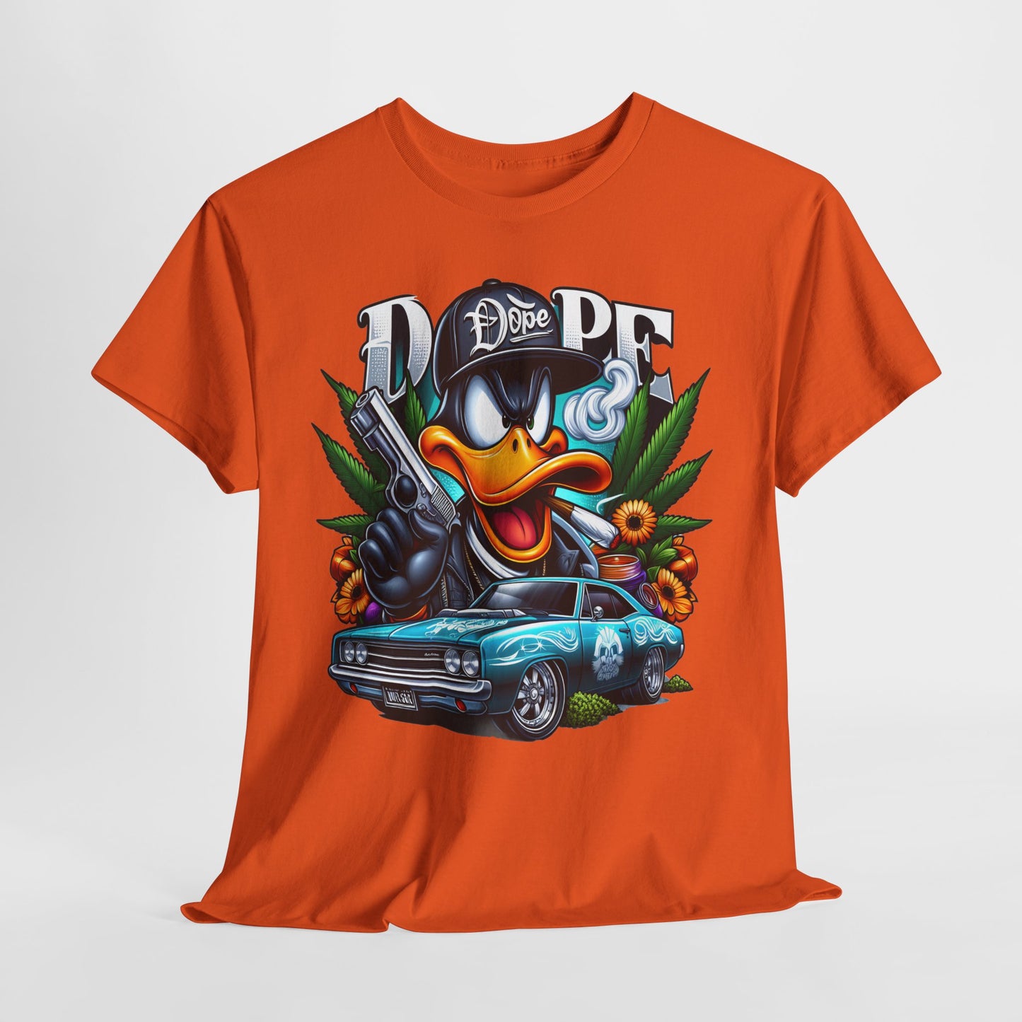 420 Dope Vibes Gangsta Duck #4 Unisex Heavy Cotton Tee - 312tshirts 2