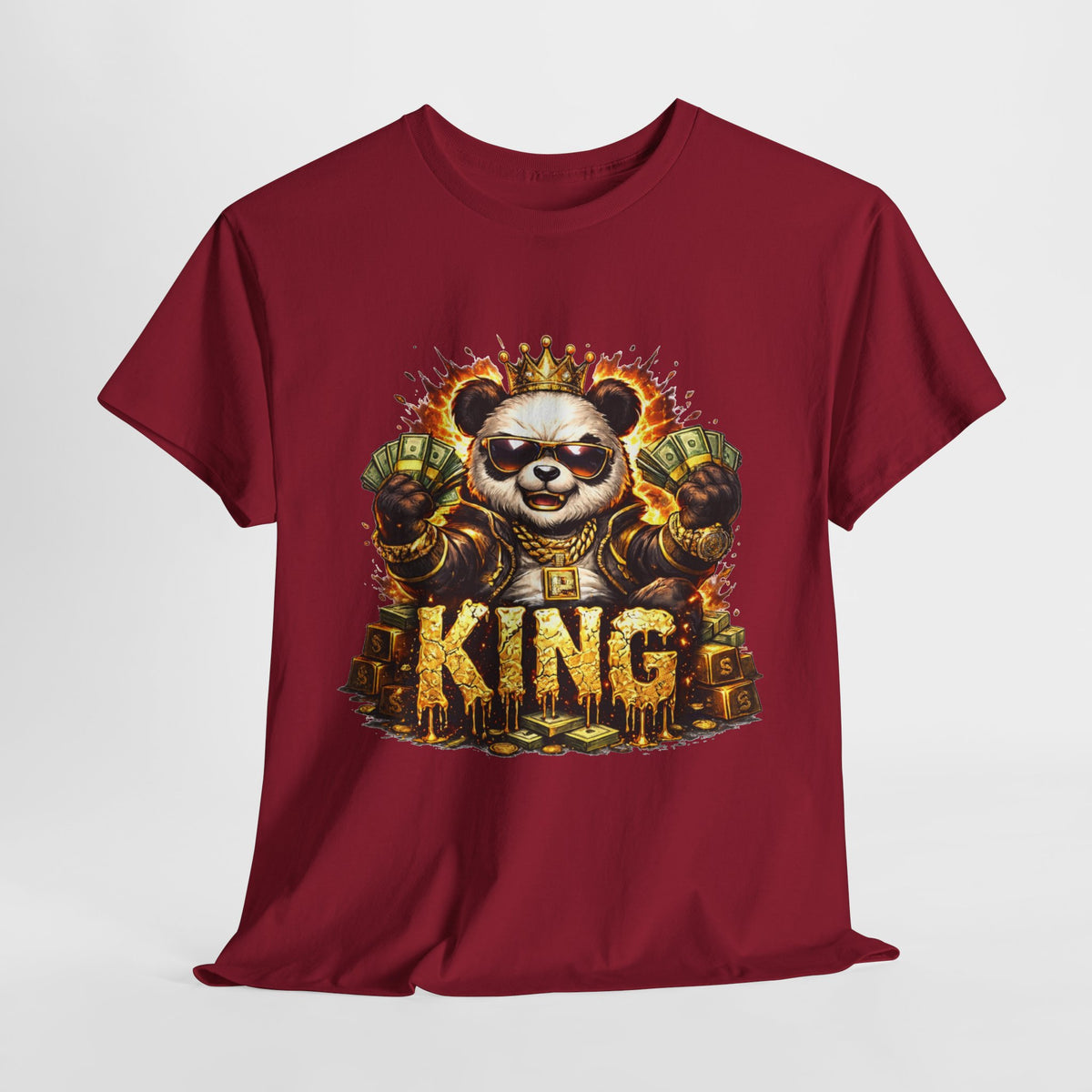 King Panda T-Shirt – Graphic Royalty Panda Tee - 312tshirts 2