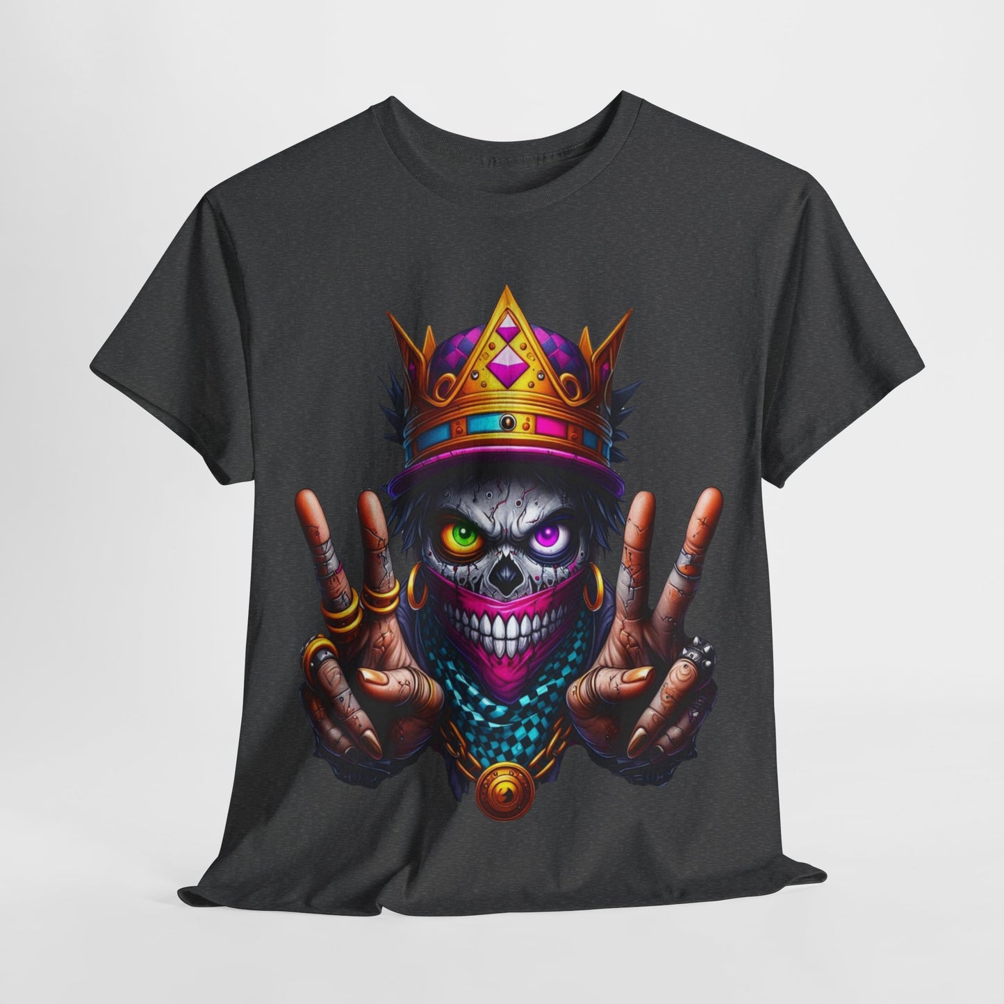Skull Crown King Unisex Heavy Cotton Tee - 312tshirts 2