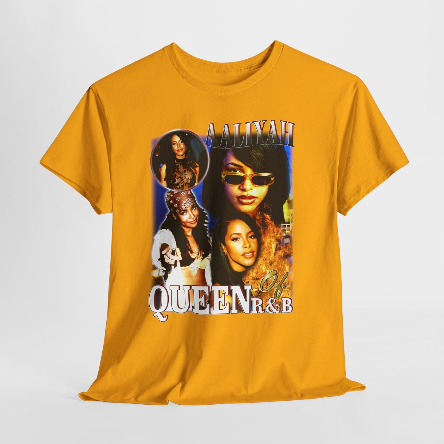 Aaliyah R&B Queen 2 Unisex Heavy Cotton Tee