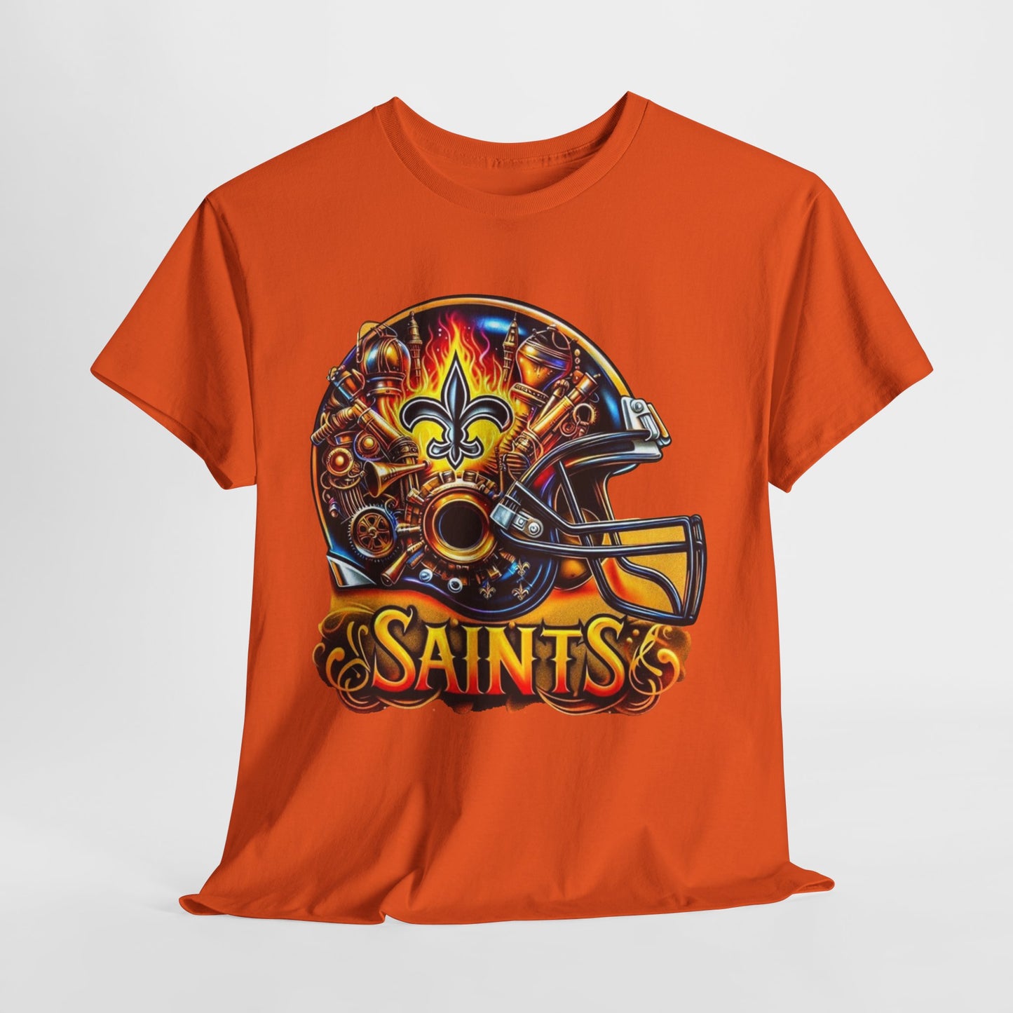 Sports Saints Football Helmet #2 Unisex Heavy Cotton Tee