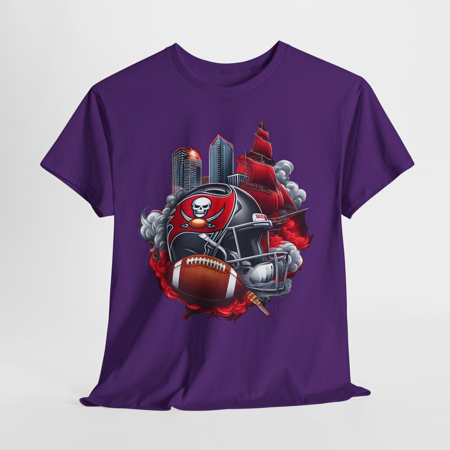 Sports Buccaneers Football Helmet #1 Unisex Heavy Cotton Tee