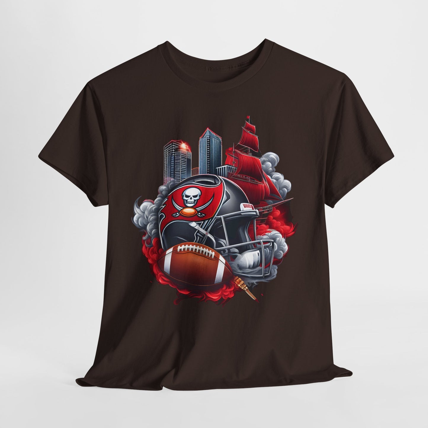 Sports Buccaneers Football Helmet #1 Unisex Heavy Cotton Tee