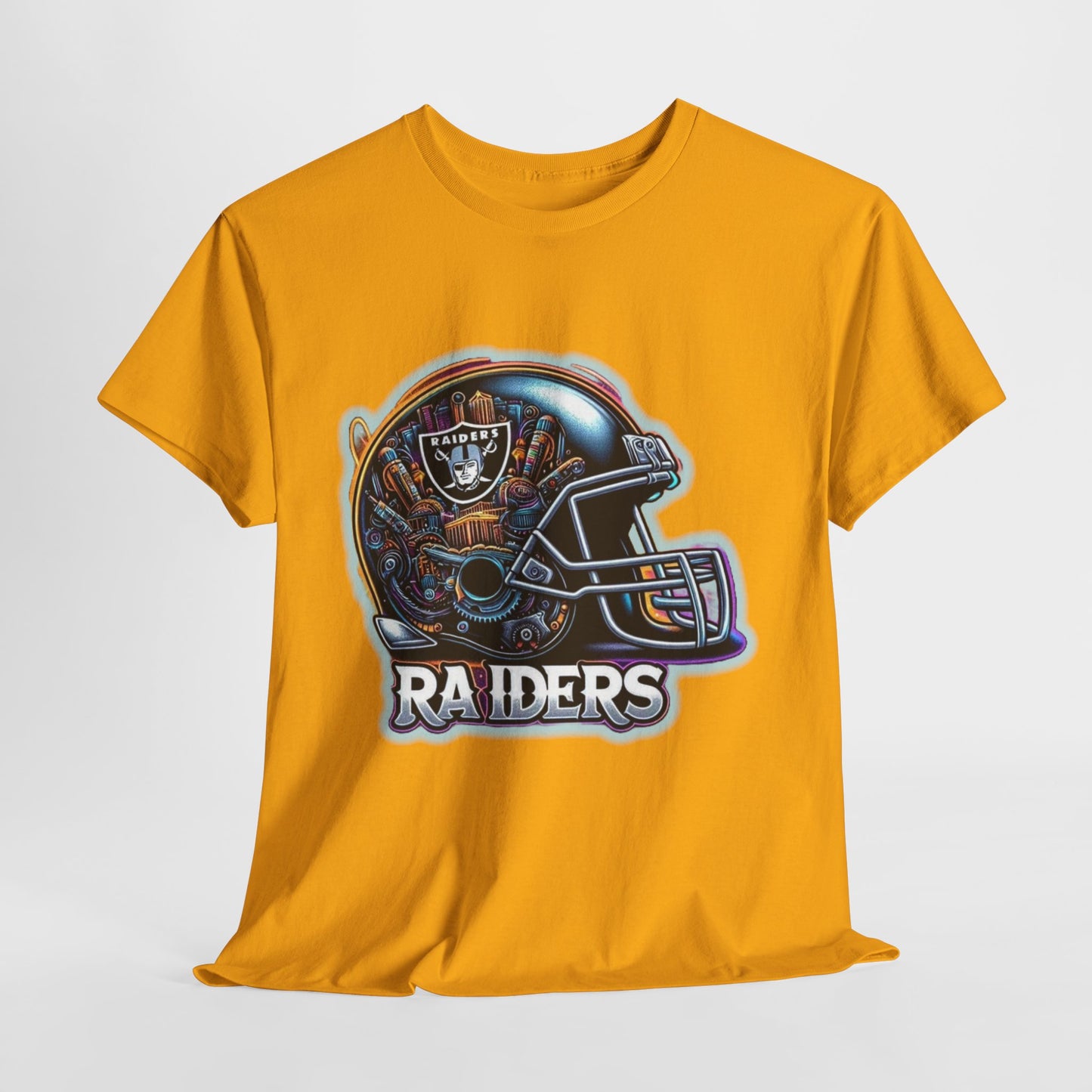 Sports Raiders Football Helmet #2 Unisex Heavy Cotton Tee