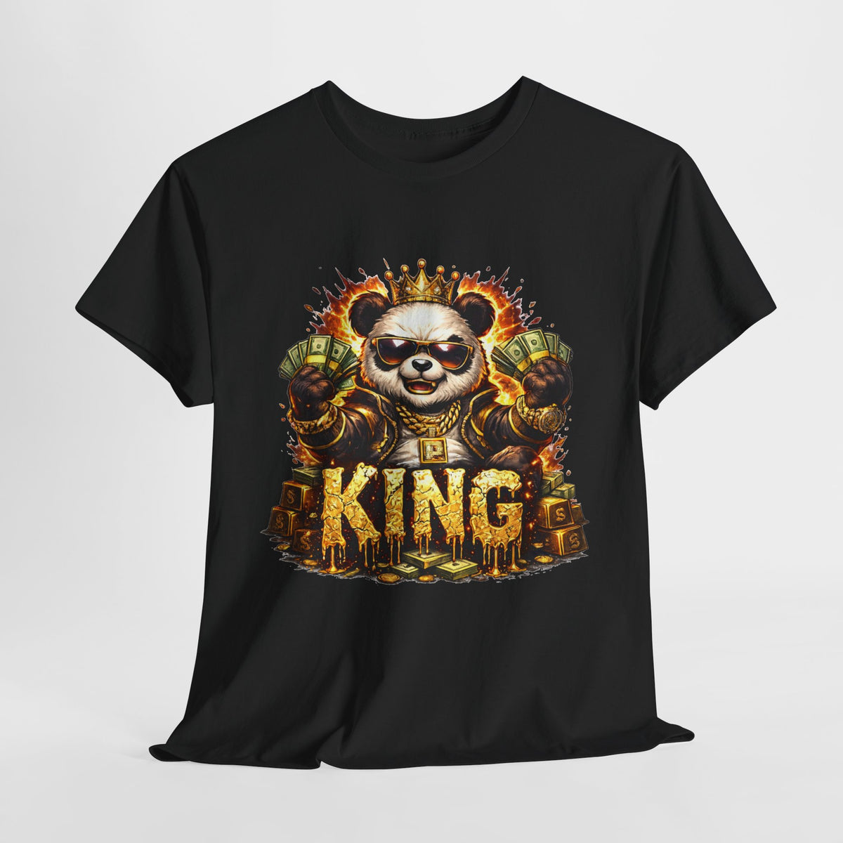 King Panda T-Shirt – Graphic Royalty Panda Tee - 312tshirts 2