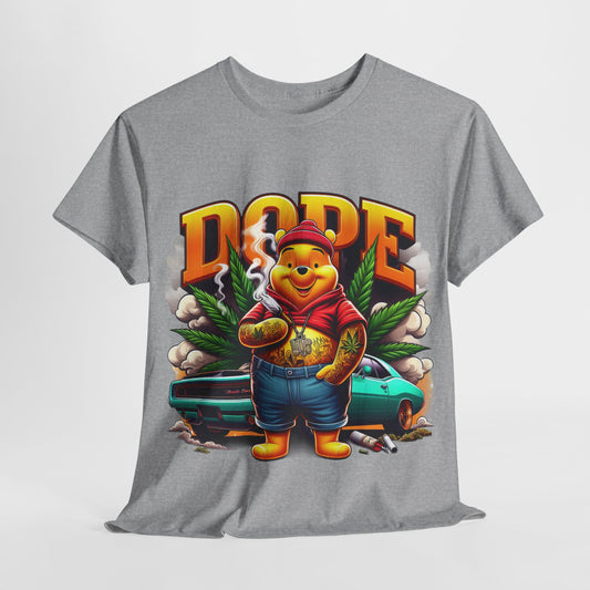 420 Dope Vibes Cool Bear #5 Unisex Heavy Cotton Tee