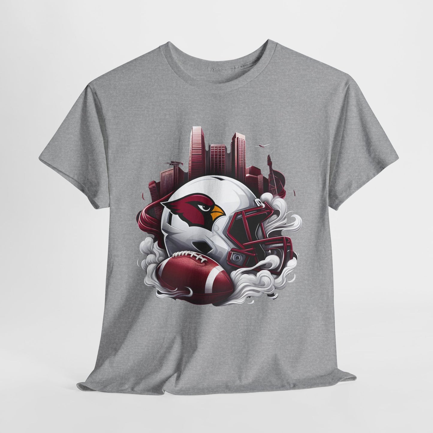 Sports Cardinals Football Helmet #1 Unisex Heavy Cotton Tee