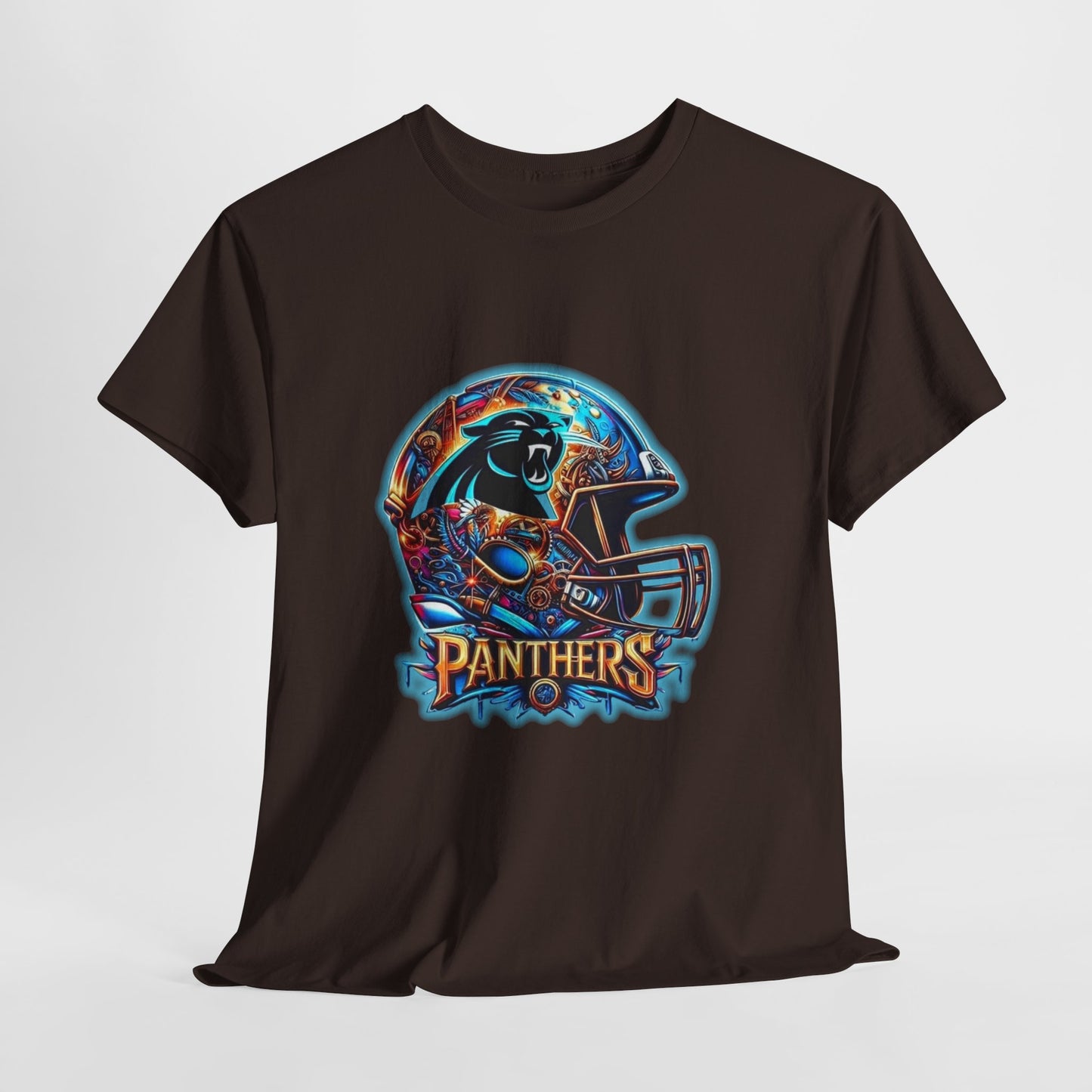 Sports Panthers Football Helmet #2 Unisex Heavy Cotton Tee