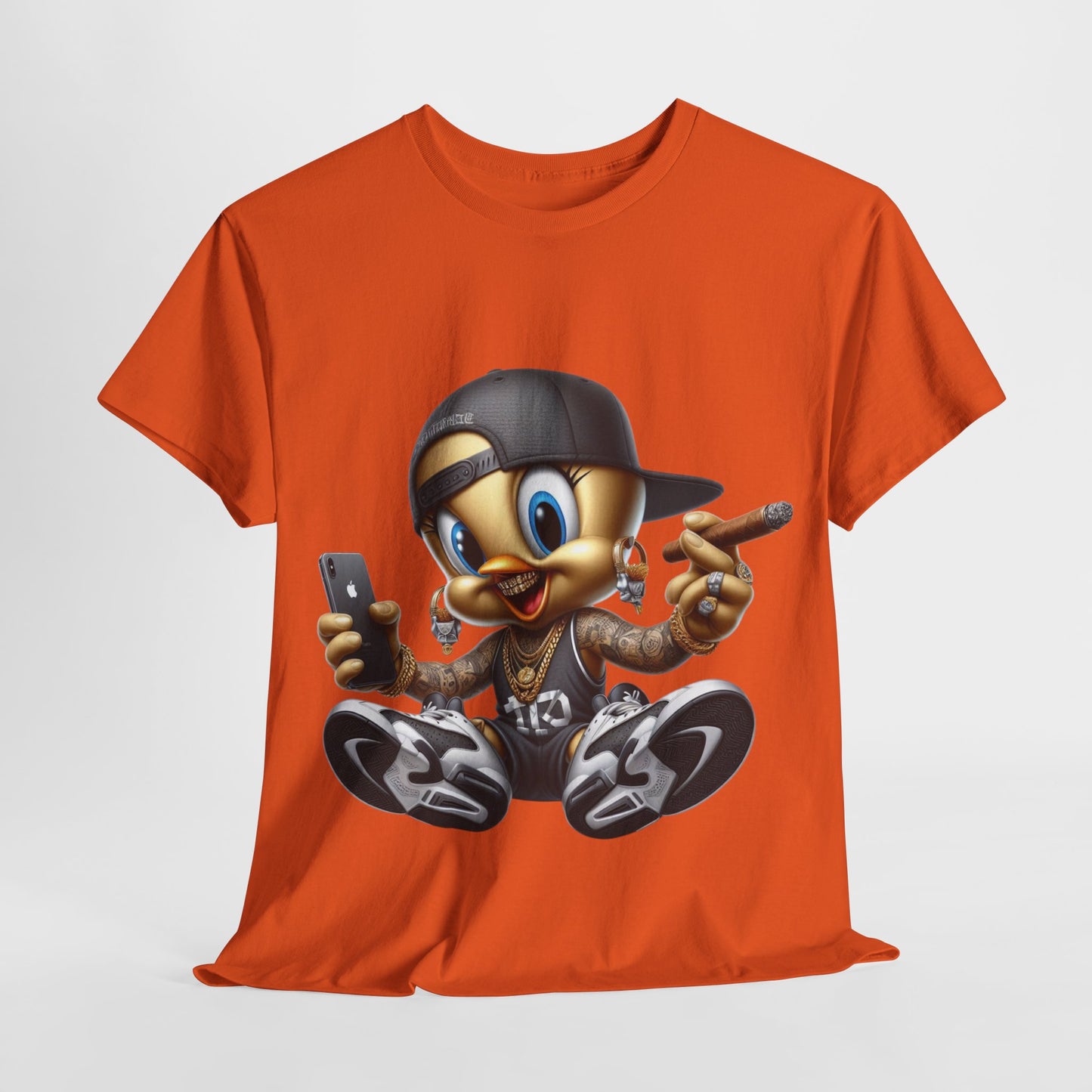 Gangsta Yellow Bird #1 Unisex Heavy Cotton Tee