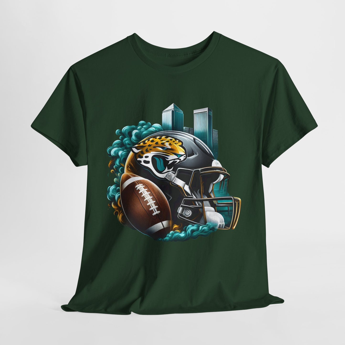 Sports Jaguars Football Helmet #1 Unisex Heavy Cotton Tee
