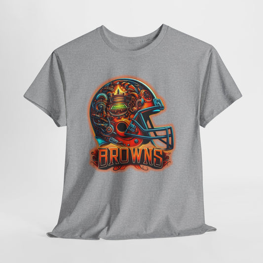 Sports Browns Football Helmet #2 Unisex Heavy Cotton Tee