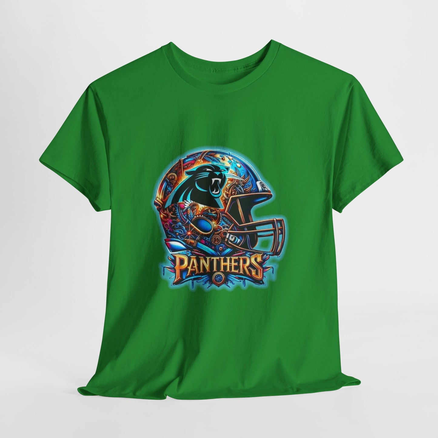 Sports Panthers Football Helmet #2 Unisex Heavy Cotton Tee