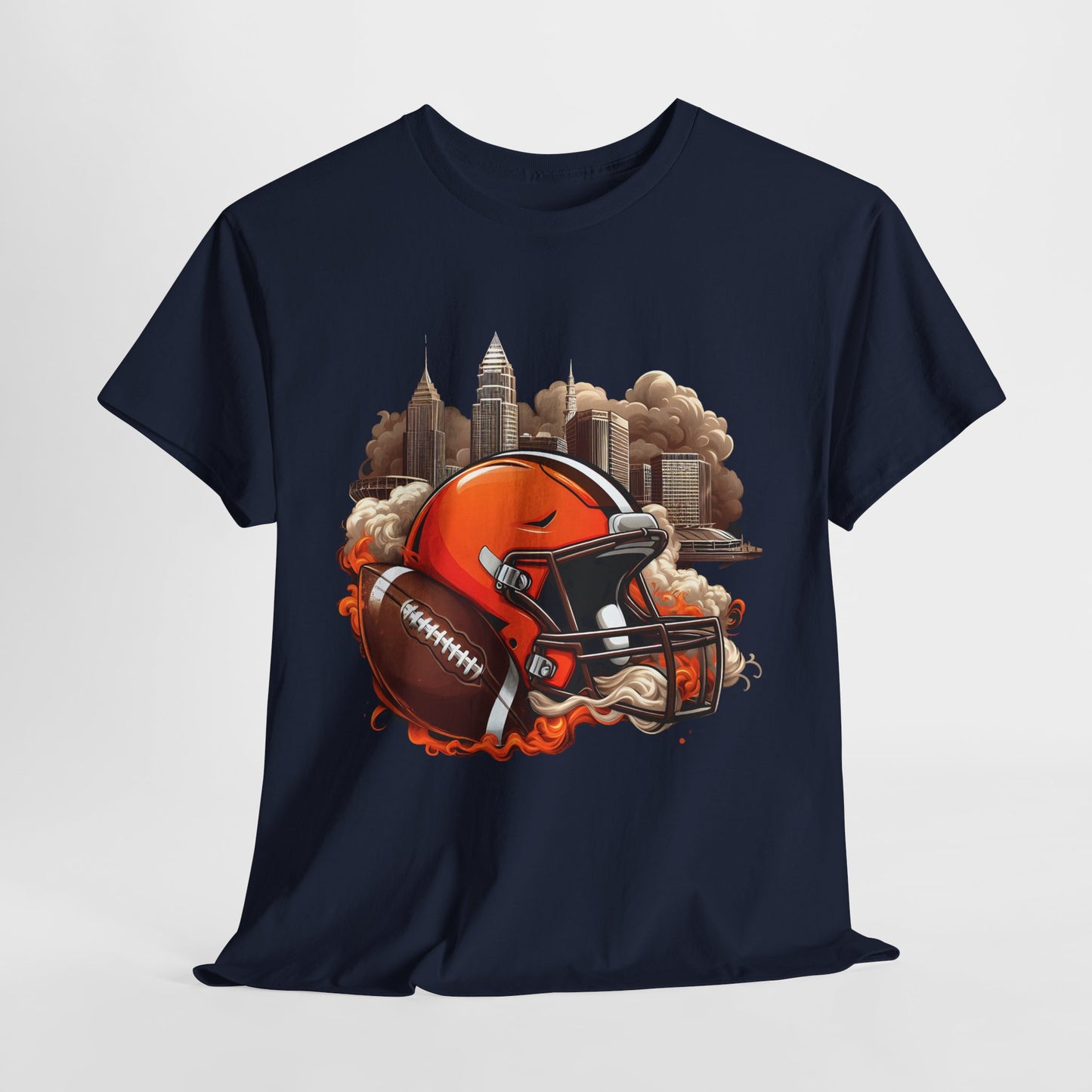 Sports Browns Football Helmet #1 Unisex Heavy Cotton Tee