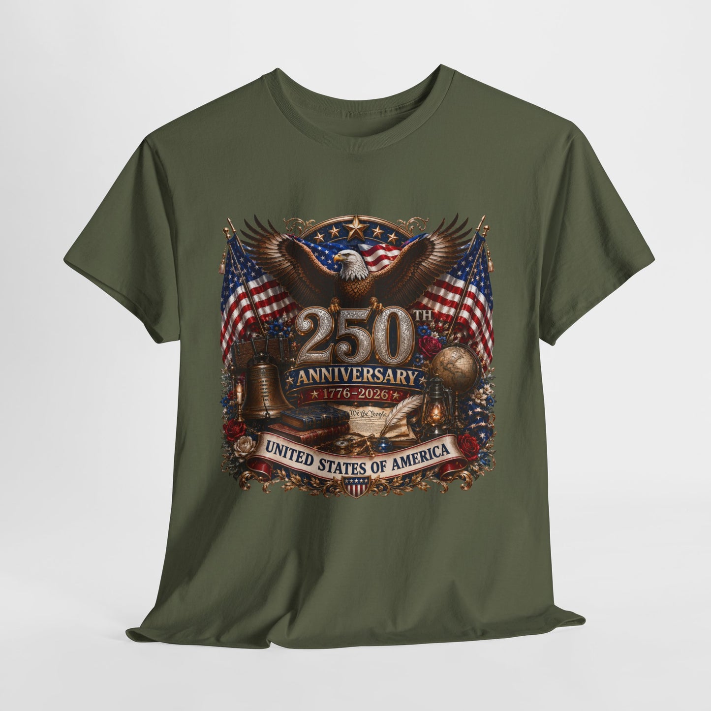 250 Years America #19 Unisex Heavy Cotton Tee - 312tshirts 2