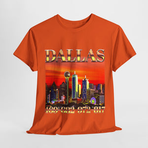 Dallas area code Unisex Heavy Cotton Tee