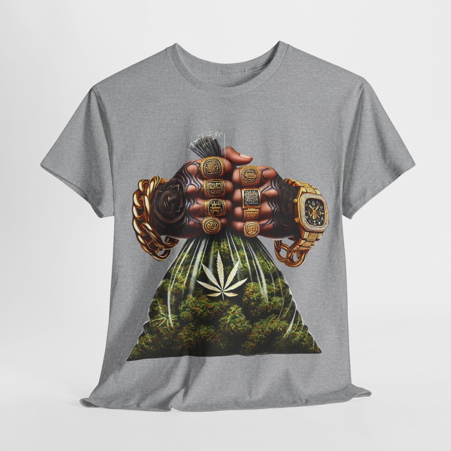 420 Weed Bag Hands #2 Unisex Heavy Cotton Tee - 312tshirts 2