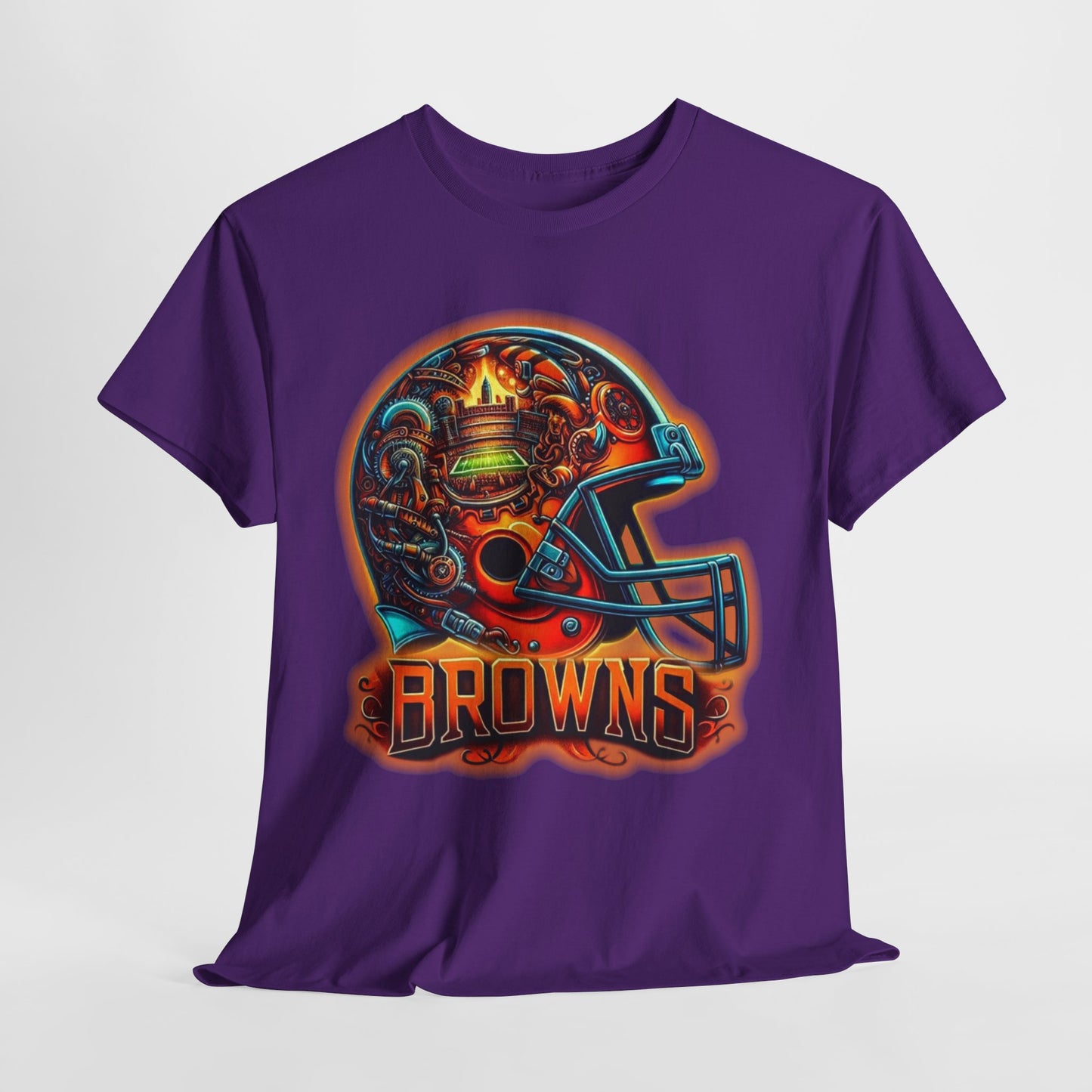 Sports Browns Football Helmet #2 Unisex Heavy Cotton Tee