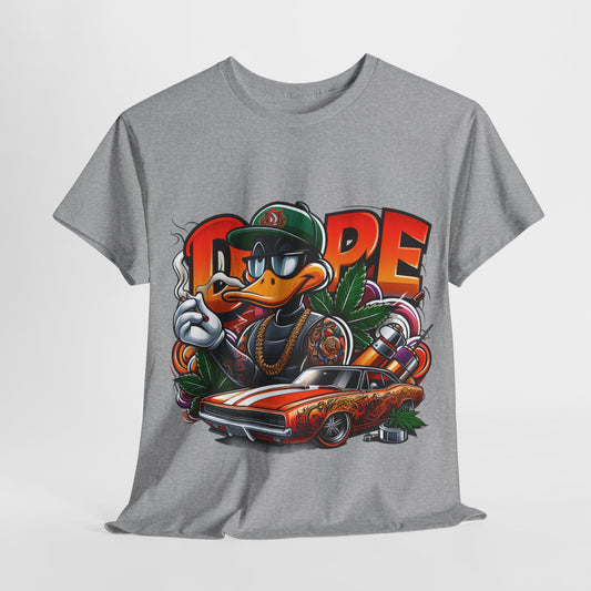 420 Dope Vibes Gangsta Duck #12 Unisex Heavy Cotton Tee
