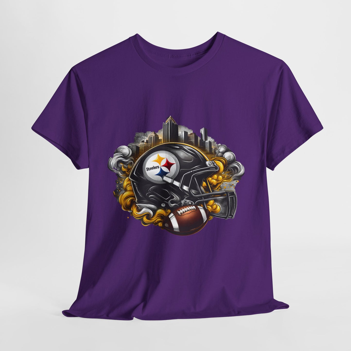 Sports Steelers Football Helmet #1 Unisex Heavy Cotton Tee