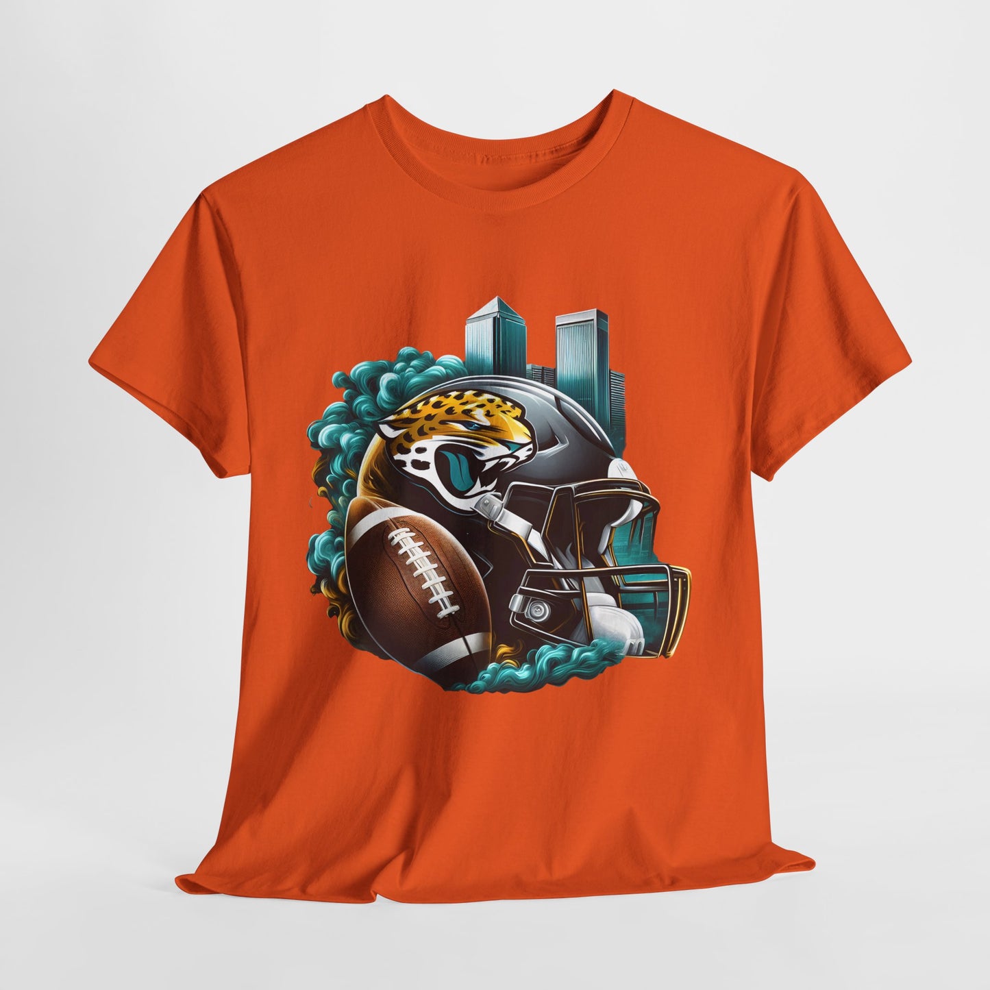 Sports Jaguars Football Helmet #1 Unisex Heavy Cotton Tee