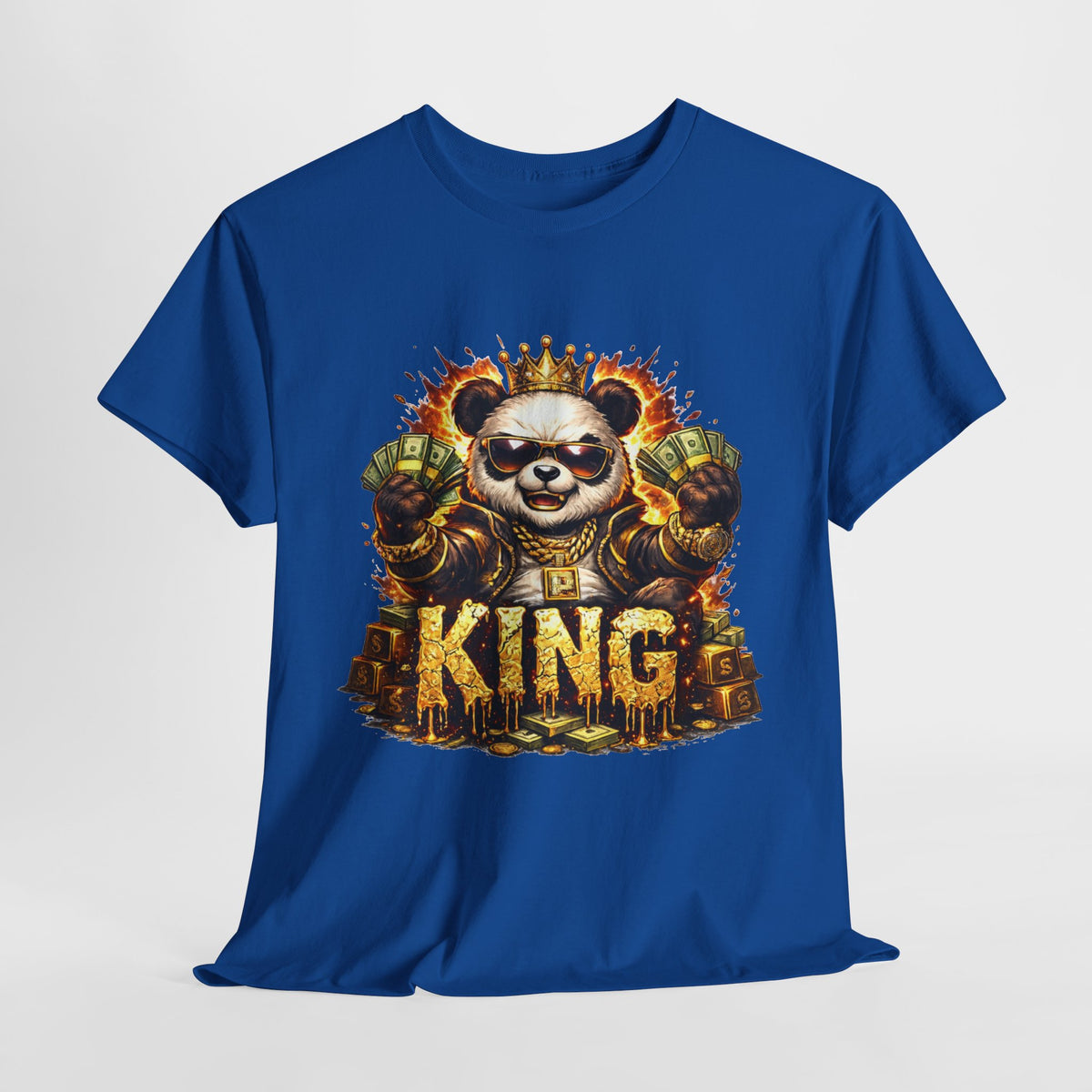 King Panda T-Shirt – Graphic Royalty Panda Tee - 312tshirts 2