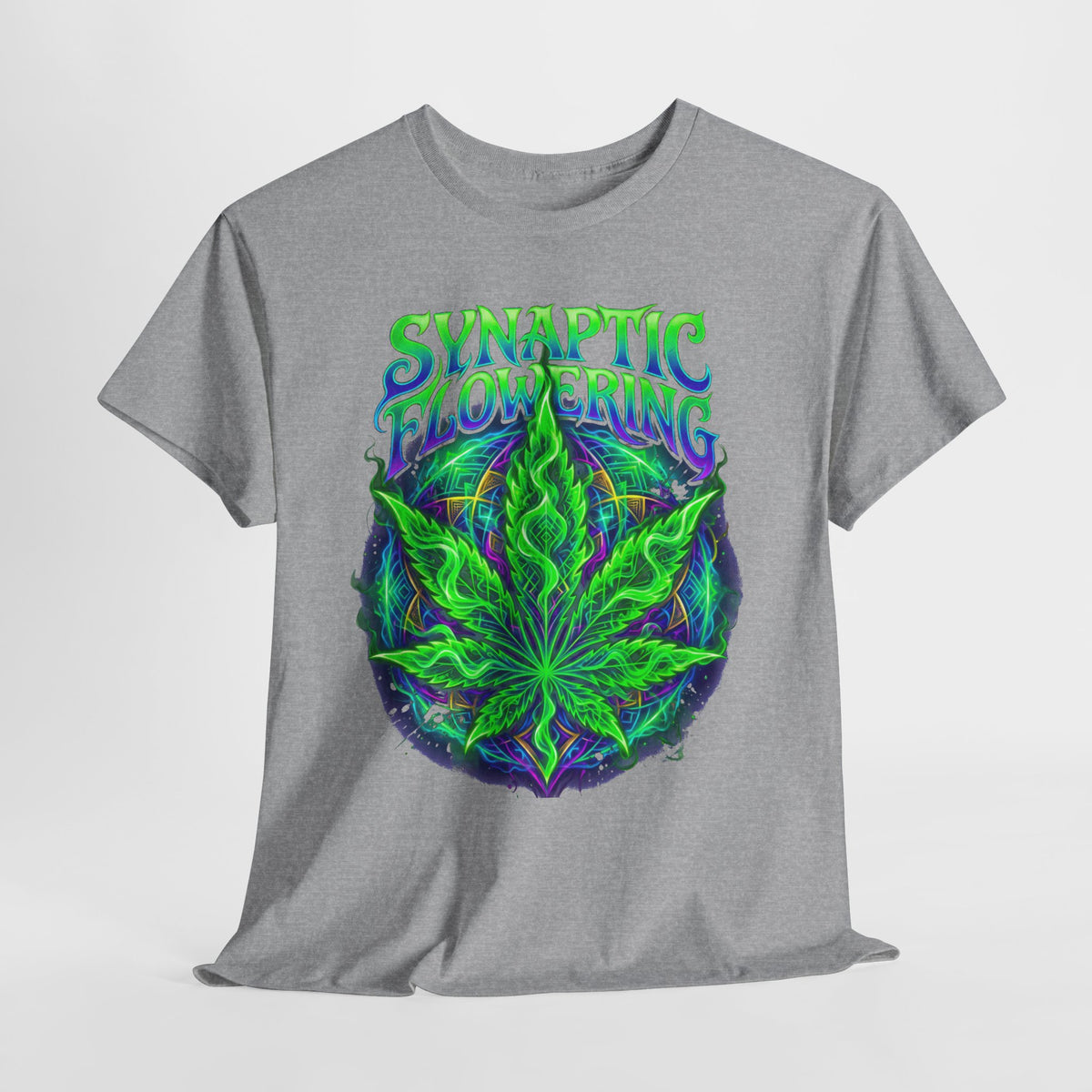 420 Neon Flower #1 Unisex Heavy Cotton Tee