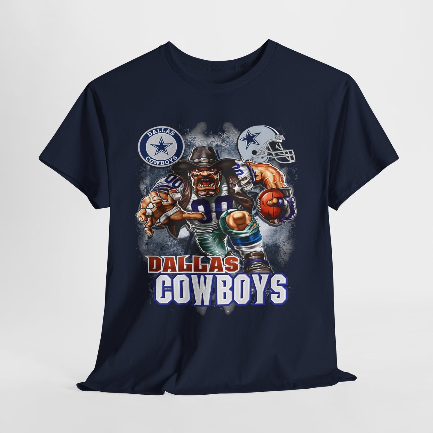 Sports Mascot Dallas Cowboys Unisex Heavy Cotton Tee