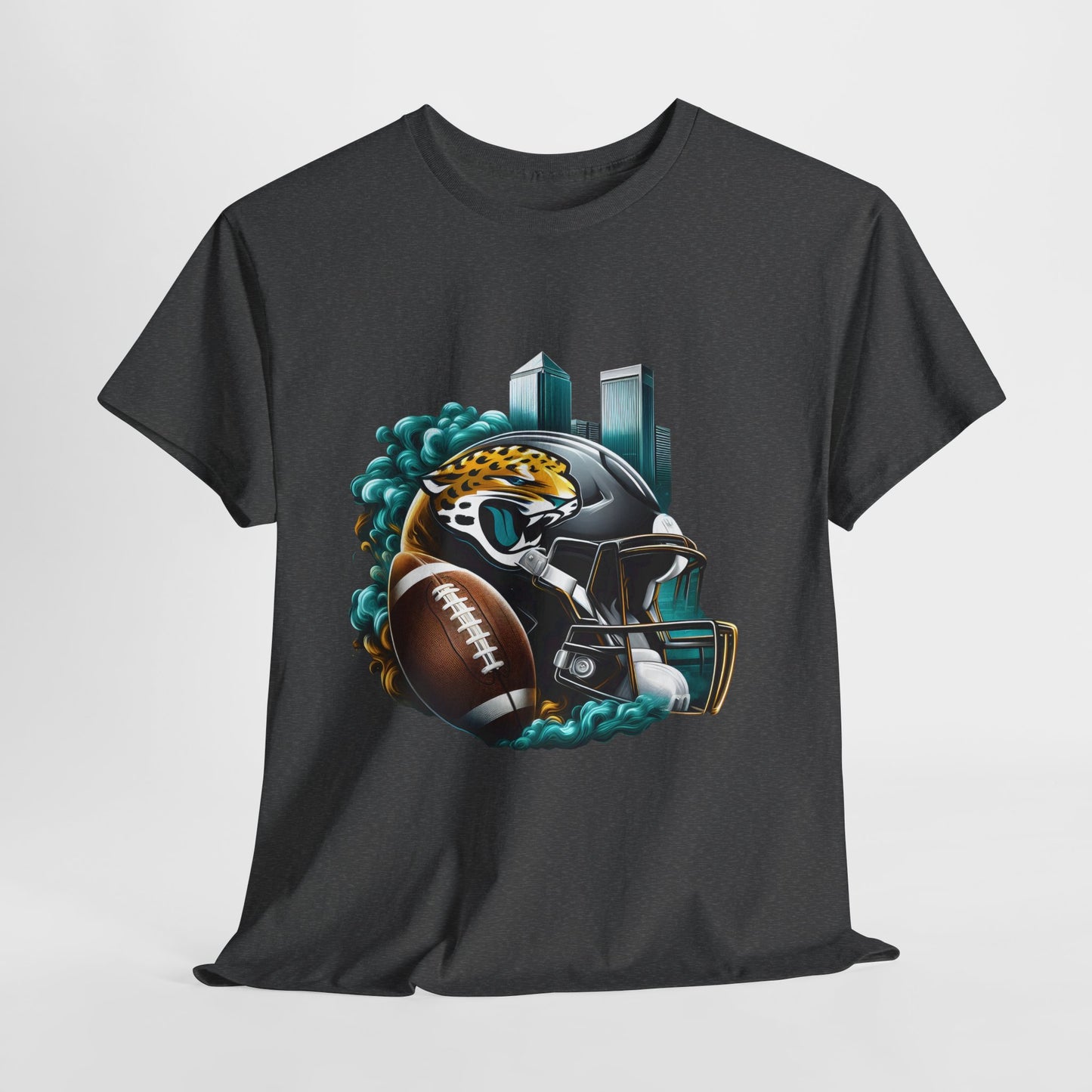 Sports Jaguar Football Helmet #26 Unisex Heavy Cotton Tee