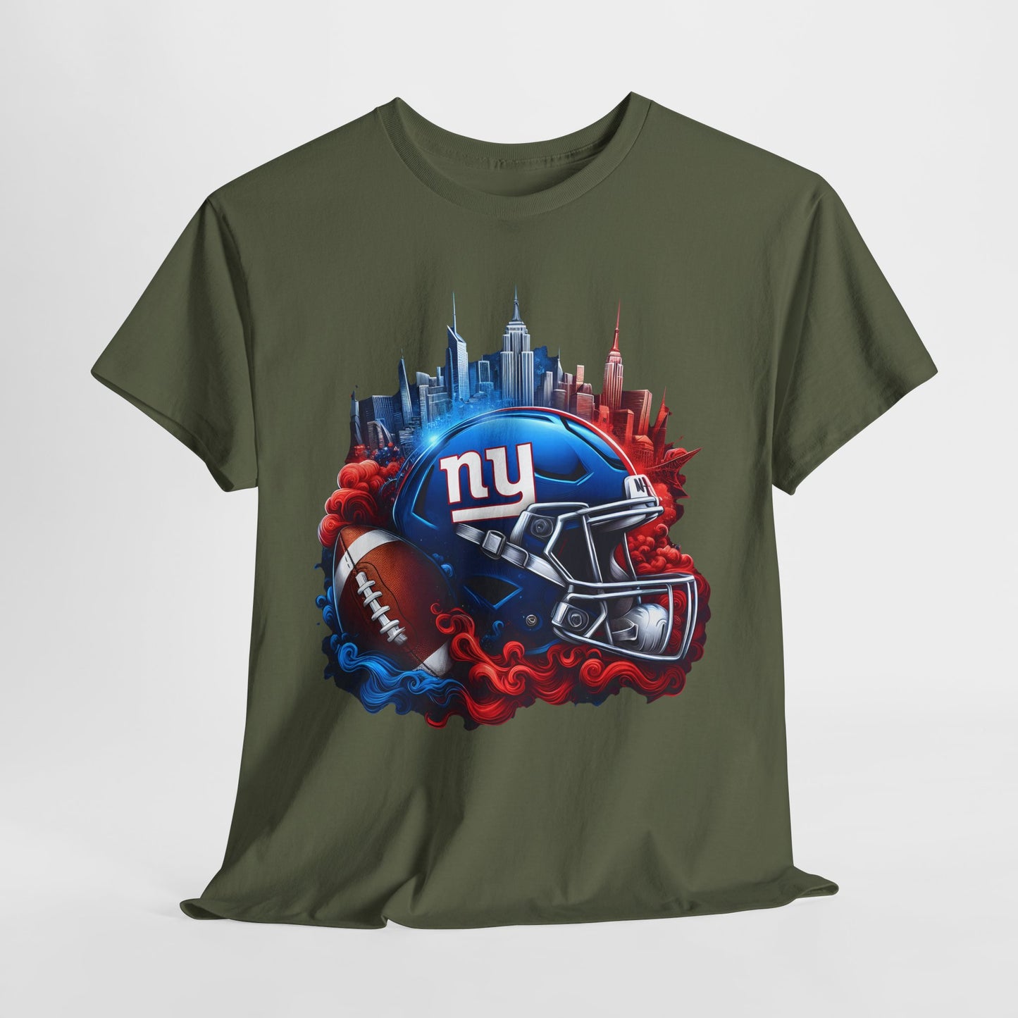 Sports NY Giants Football Helmet #1 Unisex Heavy Cotton Tee