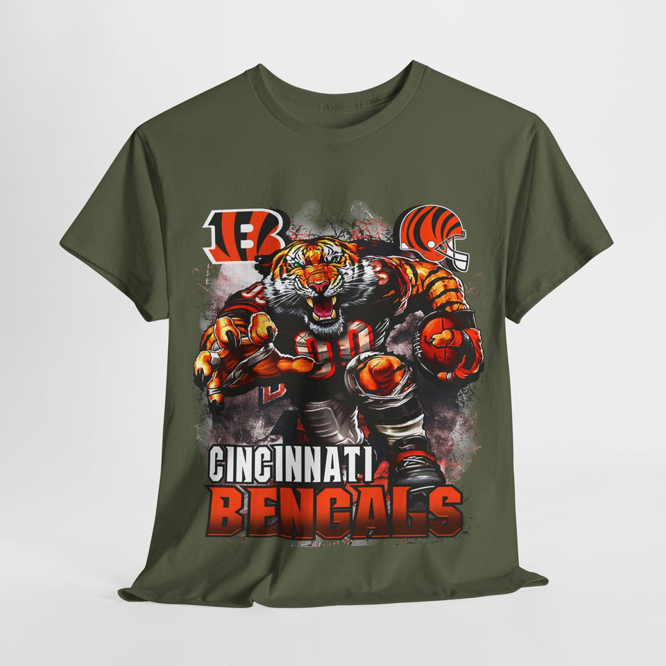 NFL Mascot Cincinnati Unisex Heavy Cotton Tee