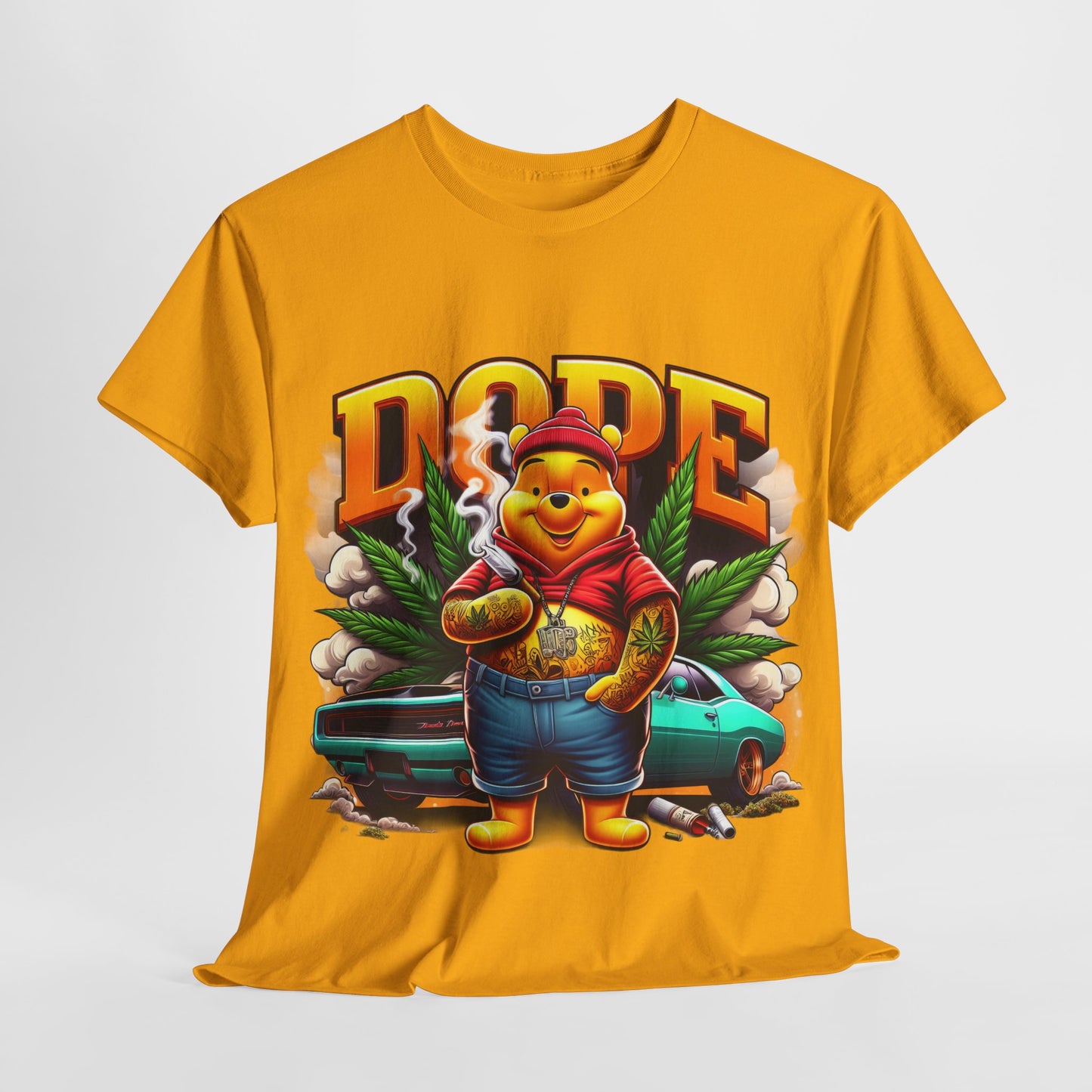 420 Dope Vibes Cool Bear #5 Unisex Heavy Cotton Tee