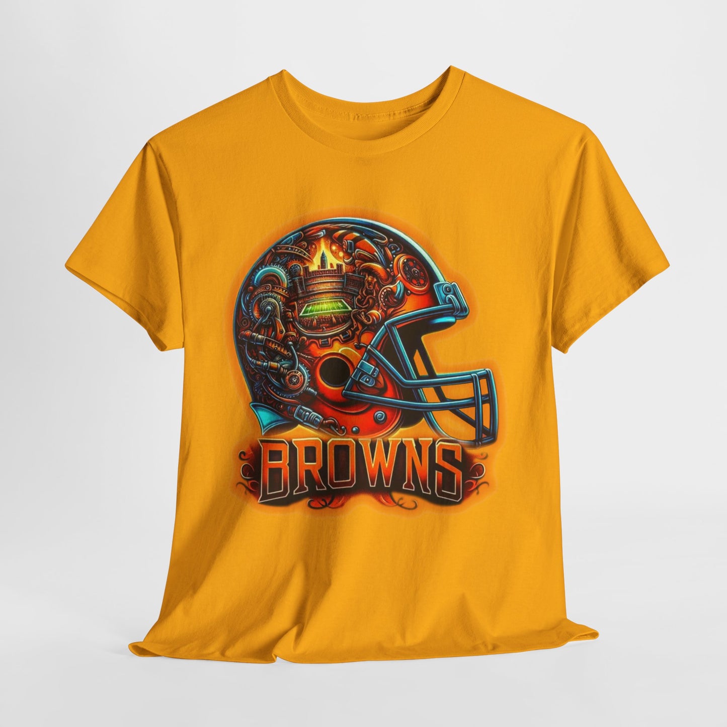 Sports Browns Football Helmet #2 Unisex Heavy Cotton Tee