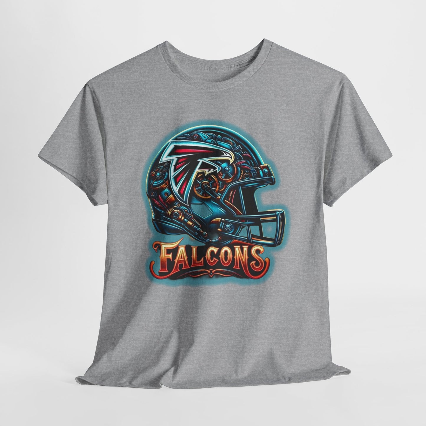 Sports Falcons Football Helmet #2 Unisex Heavy Cotton Tee
